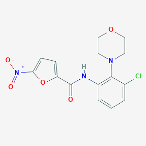 N-[3-chloro-2-(4-morpholinyl)phenyl]-5-nitro-2-furamide