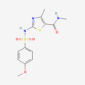 2-(4-methoxyphenylsulfonamido)-N,4-dimethylthiazole-5-carboxamide