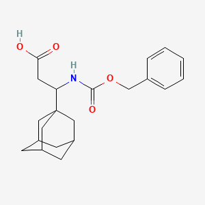 3-(1-Adamantyl)-3-(phenylmethoxycarbonylamino)propanoic acid
