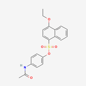 molecular formula C20H19NO5S B2511606 4-Acetamidophenyl 4-ethoxynaphthalene-1-sulfonate CAS No. 683780-38-3