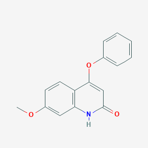 molecular formula C16H13NO3 B2511609 7-Methoxy-4-phenoxy-1H-quinolin-2-one CAS No. 106635-98-7