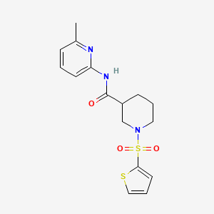 molecular formula C16H19N3O3S2 B2511612 N-(6-methylpyridin-2-yl)-1-(thiophen-2-ylsulfonyl)piperidine-3-carboxamide CAS No. 921823-77-0