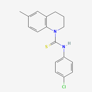 N-(4-chlorophenyl)-6-methyl-3,4-dihydro-1(2H)-quinolinecarbothioamide