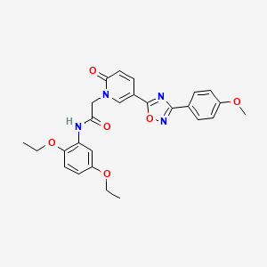 1-(5-Chloro-2-methylphenyl)-4-[4-(2-cyclopropyl-1,3-thiazol-4-yl)benzoyl]piperazine