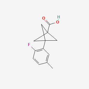 3-(2-Fluoro-5-methylphenyl)bicyclo[1.1.1]pentane-1-carboxylic acid