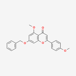 molecular formula C24H20O5 B2511658 7-(苄氧基)-5-甲氧基-2-(4-甲氧基苯基)-4H-色酮 CAS No. 111922-60-2