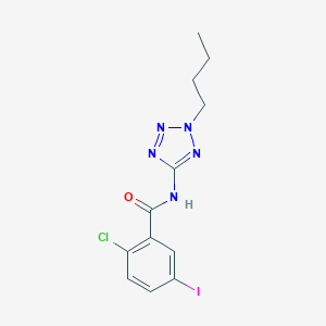 molecular formula C12H13ClIN5O B251166 N-(2-butyl-2H-tetrazol-5-yl)-2-chloro-5-iodobenzamide 