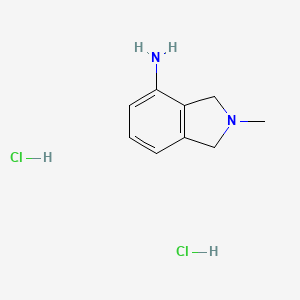 molecular formula C9H14Cl2N2 B2511663 2-methyl-2,3-dihydro-1H-isoindol-4-amine dihydrochloride CAS No. 1798758-64-1