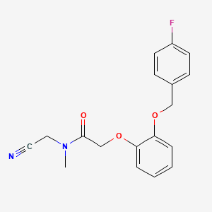 N-(cyanomethyl)-2-{2-[(4-fluorophenyl)methoxy]phenoxy}-N-methylacetamide