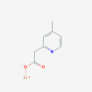 molecular formula C8H8LiNO2 B2511680 Lithium 2-(4-methylpyridin-2-yl)acetate CAS No. 2197055-68-6