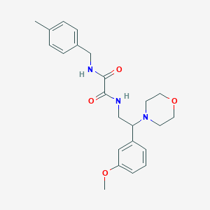 molecular formula C23H29N3O4 B2511682 N1-(2-(3-methoxyphenyl)-2-morpholinoethyl)-N2-(4-methylbenzyl)oxalamide CAS No. 941870-99-1