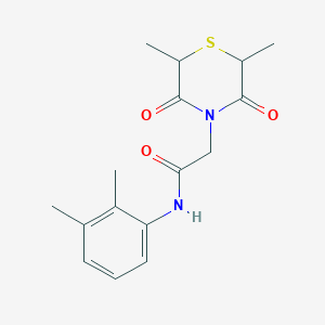 2-(2,6-dimethyl-3,5-dioxothiomorpholin-4-yl)-N-(2,3-dimethylphenyl)acetamide