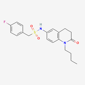 N-(1-butyl-2-oxo-1,2,3,4-tetrahydroquinolin-6-yl)-1-(4-fluorophenyl)methanesulfonamide