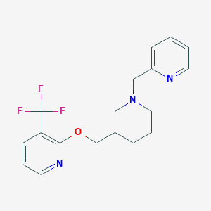 2-[[1-(Pyridin-2-ylmethyl)piperidin-3-yl]methoxy]-3-(trifluoromethyl)pyridine