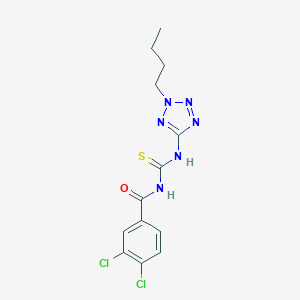 molecular formula C13H14Cl2N6OS B251170 N-[(2-butyl-2H-tetrazol-5-yl)carbamothioyl]-3,4-dichlorobenzamide 