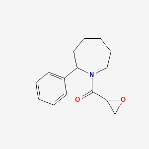 molecular formula C15H19NO2 B2511706 Oxiran-2-yl-(2-phenylazepan-1-yl)methanone CAS No. 2411218-06-7