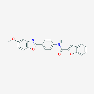 N-[4-(5-methoxy-1,3-benzoxazol-2-yl)phenyl]-1-benzofuran-2-carboxamide