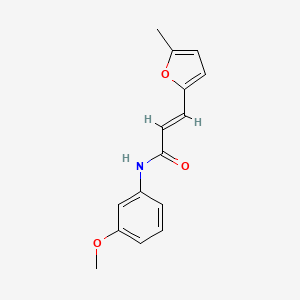 molecular formula C15H15NO3 B2511720 (E)-N-(3-methoxyphenyl)-3-(5-methylfuran-2-yl)acrylamide CAS No. 514822-38-9