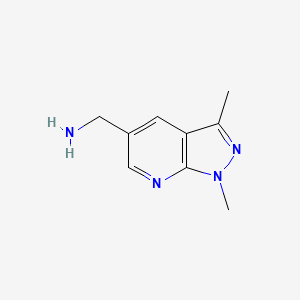 {1,3-dimethyl-1H-pyrazolo[3,4-b]pyridin-5-yl}methanamine