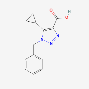 1-benzyl-5-cyclopropyl-1H-1,2,3-triazole-4-carboxylic acid