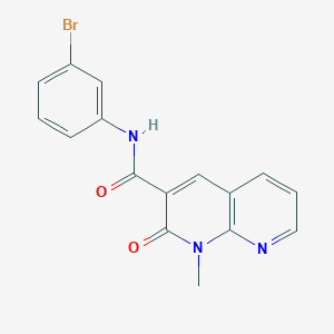 molecular formula C16H12BrN3O2 B2511736 N-(3-bromophenyl)-1-methyl-2-oxo-1,2-dihydro-1,8-naphthyridine-3-carboxamide CAS No. 899981-05-6