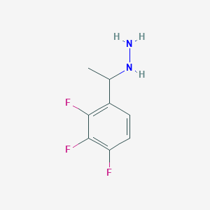 molecular formula C8H9F3N2 B2511737 1-(2,3,4-Trifluorophenyl)ethylhydrazine CAS No. 1314940-25-4