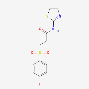 3-((4-fluorophenyl)sulfonyl)-N-(thiazol-2-yl)propanamide