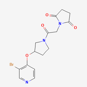 1-[2-[3-(3-Bromopyridin-4-yl)oxypyrrolidin-1-yl]-2-oxoethyl]pyrrolidine-2,5-dione