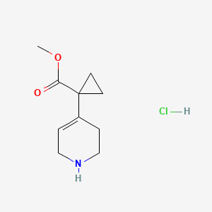 Methyl 1-(1,2,3,6-tetrahydropyridin-4-yl)cyclopropane-1-carboxylate;hydrochloride