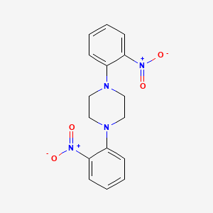 molecular formula C16H16N4O4 B2511754 1,4-Bis(2-nitrophenyl)piperazine CAS No. 16264-16-7