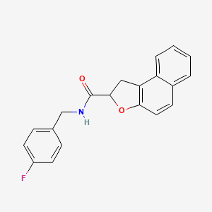 molecular formula C20H16FNO2 B2511768 N-(4-fluorobenzyl)-1,2-dihydronaphtho[2,1-b]furan-2-carboxamide CAS No. 478064-62-9