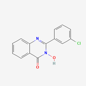 molecular formula C14H9ClN2O2 B2511770 2-(3-chlorophenyl)-3-hydroxy-4(3H)-quinazolinone CAS No. 310418-00-9