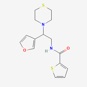 N-(2-(furan-3-yl)-2-thiomorpholinoethyl)thiophene-2-carboxamide