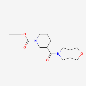 Tert-butyl 3-(1,3,3a,4,6,6a-hexahydrofuro[3,4-c]pyrrole-5-carbonyl)piperidine-1-carboxylate