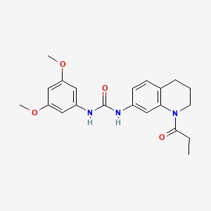 1-(3,5-Dimethoxyphenyl)-3-(1-propionyl-1,2,3,4-tetrahydroquinolin-7-yl)urea