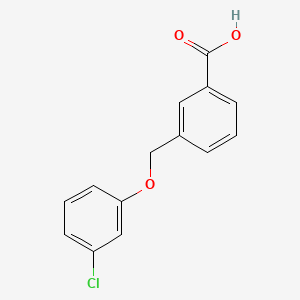 molecular formula C14H11ClO3 B2511802 3-[(3-氯苯氧基)甲基]苯甲酸 CAS No. 360778-44-5