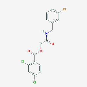 {[(3-Bromophenyl)methyl]carbamoyl}methyl 2,4-dichlorobenzoate