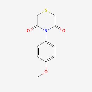 molecular formula C11H11NO3S B2511810 4-(4-Methoxyphenyl)thiomorpholine-3,5-dione CAS No. 338409-70-4