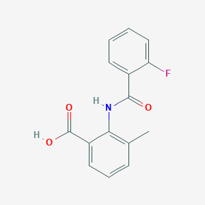2-(2-Fluorobenzamido)-3-methylbenzoic acid