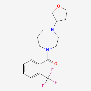 (4-(Tetrahydrofuran-3-yl)-1,4-diazepan-1-yl)(2-(trifluoromethyl)phenyl)methanone