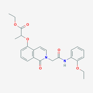 Ethyl 2-[2-[2-(2-ethoxyanilino)-2-oxoethyl]-1-oxoisoquinolin-5-yl]oxypropanoate