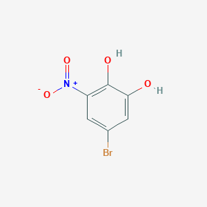 molecular formula C6H4BrNO4 B2511837 5-Bromo-3-nitrobenzene-1,2-diol CAS No. 671779-99-0