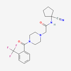 N-(1-cyanocyclopentyl)-2-[4-[2-(trifluoromethyl)benzoyl]piperazin-1-yl]acetamide