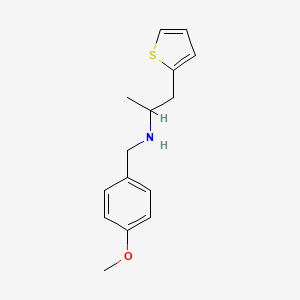 [(4-Methoxyphenyl)methyl][1-(thiophen-2-yl)propan-2-yl]amine