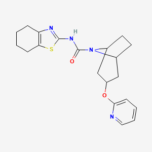 (1R,3s,5S)-3-(pyridin-2-yloxy)-N-(4,5,6,7-tetrahydrobenzo[d]thiazol-2-yl)-8-azabicyclo[3.2.1]octane-8-carboxamide