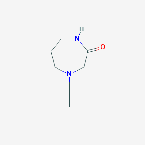 molecular formula C9H18N2O B2511855 4-Tert-butyl-1,4-diazepan-2-one CAS No. 46059-74-9