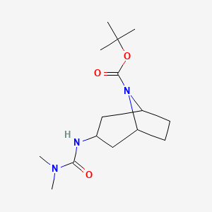B2511864 Tert-butyl 3-[(dimethylcarbamoyl)amino]-8-azabicyclo[3.2.1]octane-8-carboxylate CAS No. 2060063-02-5