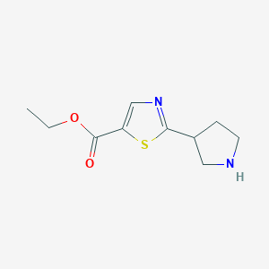Ethyl 2-pyrrolidin-3-yl-1,3-thiazole-5-carboxylate