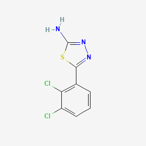 molecular formula C8H5Cl2N3S B2511871 5-(2,3-二氯苯基)-1,3,4-噻二唑-2-胺 CAS No. 299443-17-7