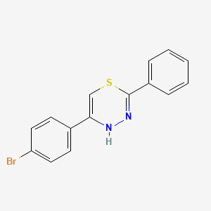 molecular formula C15H11BrN2S B2511876 5-(4-bromophenyl)-2-phenyl-4H-1,3,4-thiadiazine CAS No. 450353-72-7